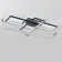 Raffa 3-Light Neutral Style Rectangular LED Semi Flush Mount Ceiling Light