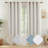 Full Blackout Faux Linen Look Thermal Insulated Grommet Curtains (Set of 2)-811484122-811484123