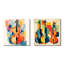Matisse, contrebasse, musique, mélodie I - ensemble de 2 pièces carrées-1633067989