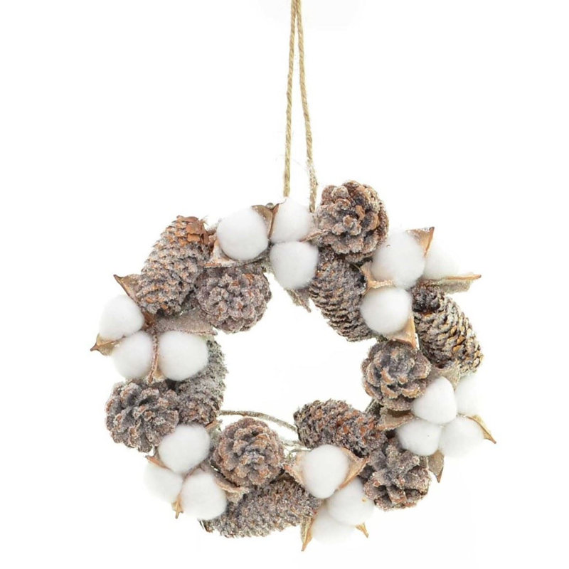 Faux PVC 8.66cm Christmas Wreath