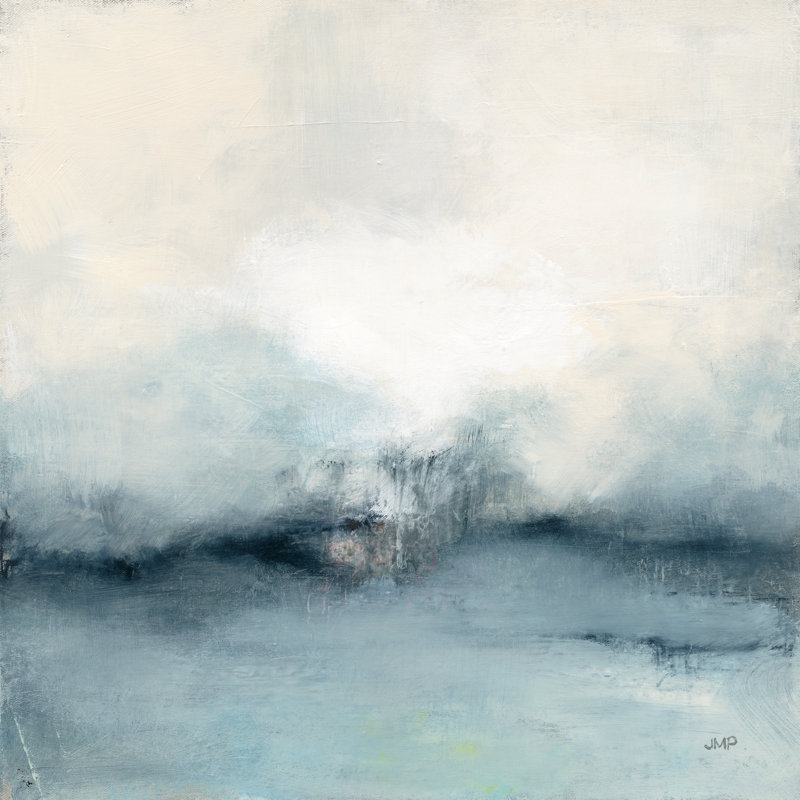 " Sea Spray ", Walnut Single Picture Framed Paper, Yes, 12" H x 12" W