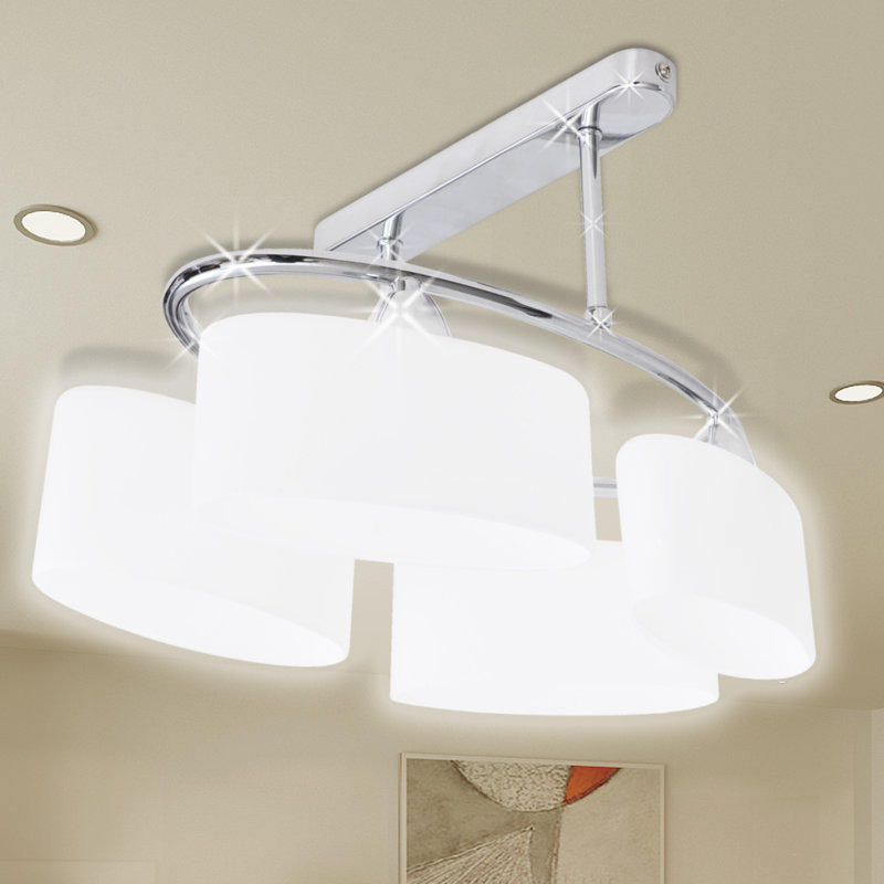 Glass Flush Mount, 4