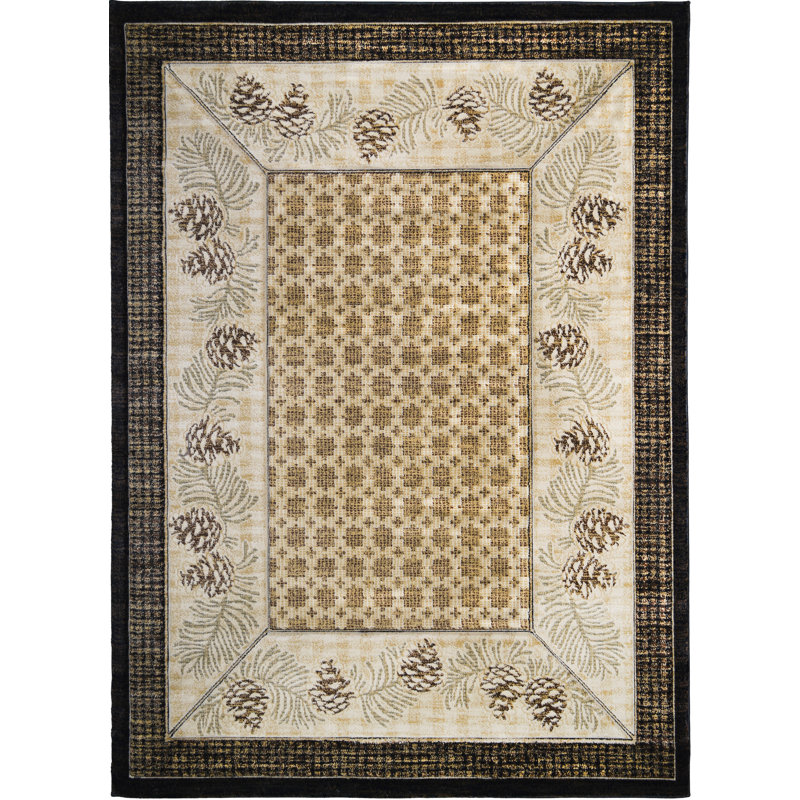 Tapis brun Chelsie Fontana, Rectangle 2 pi 3 po x 3 pi 3 po