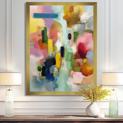 Reproduction d'art sur toile rose