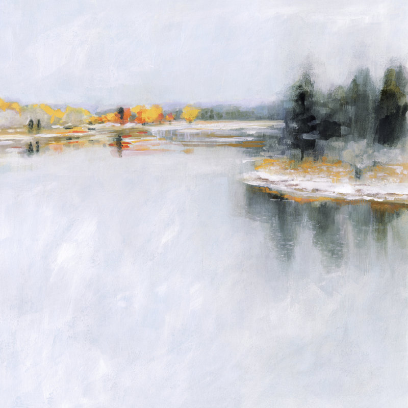 Winter Horizon II by Victoria Borges - Wrapped Canvas Painting, 91cm H x 91cm W