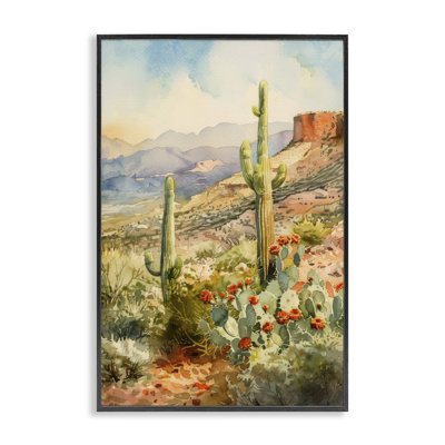 Cactus debout debout, estampe numérique par LSR Design Studio
