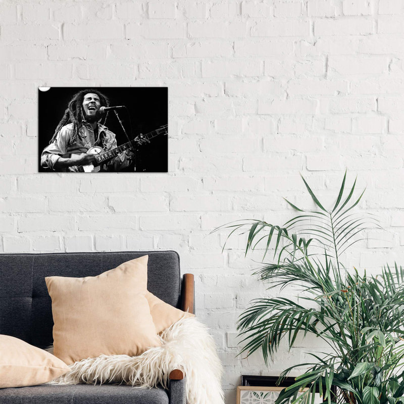 Bob Marley by Rue Des Archives - Print on Canvas, 66.04 cm H x 45.72 cm W x 3.175 cm D, No Frame