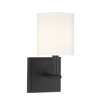 Applique murale 1 lumière Savoy House Waverly en noir mat