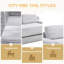 Canapé double Corduroy Cloud, canapé-lit convertible 2-en-1, canapé double confortable sans os-360794750