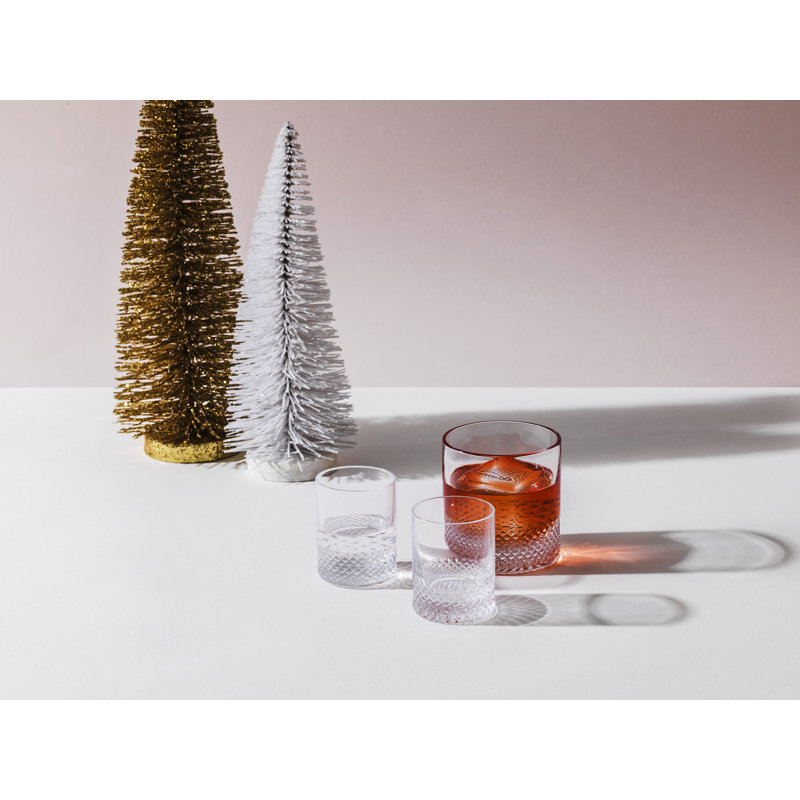 Diamond Handmade Crystal Drinking Glass, 8.5
