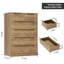 Commode 6 tiroirs l 27,6 po-289473923