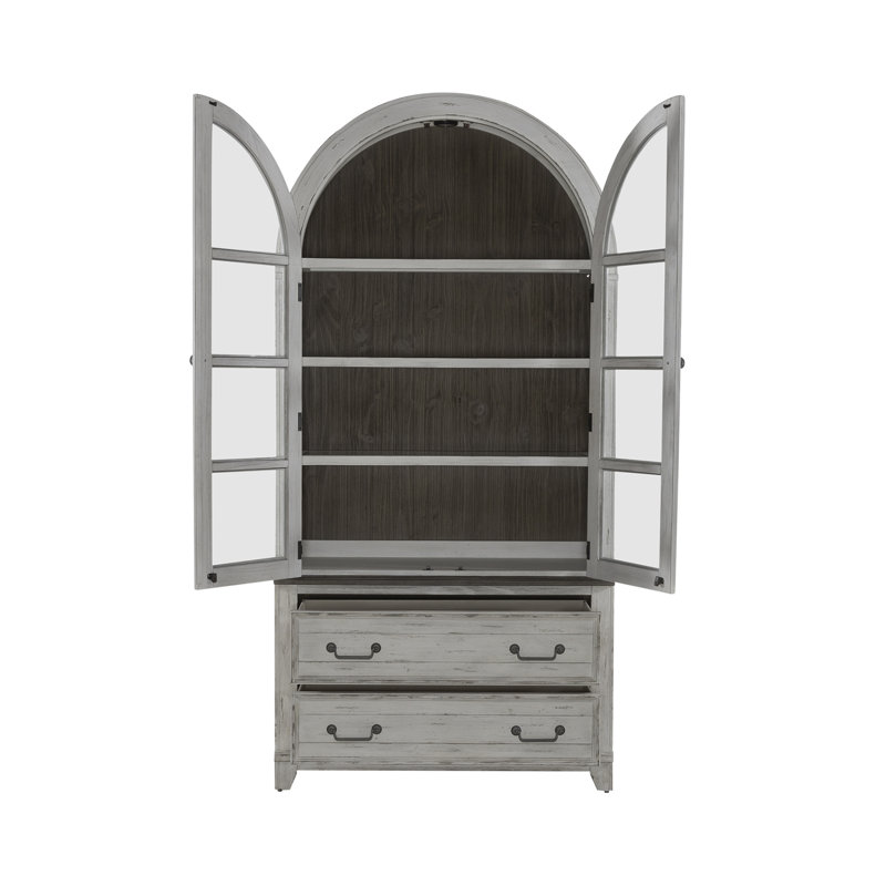 Cogan Curio Cabinet w/ LED Lighting, White