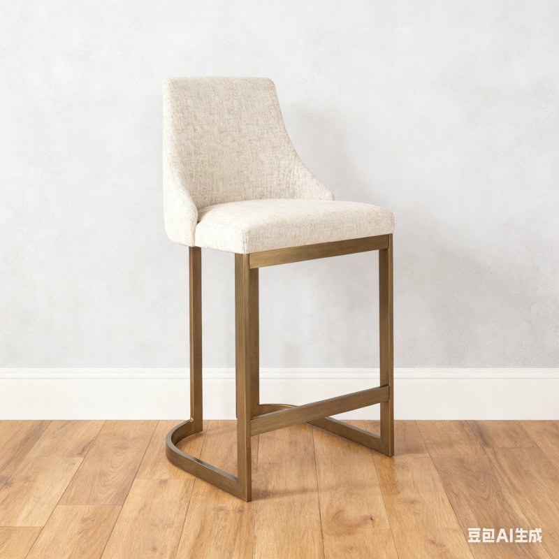 Tabouret de comptoir rembourré 26 "avec base en métal
