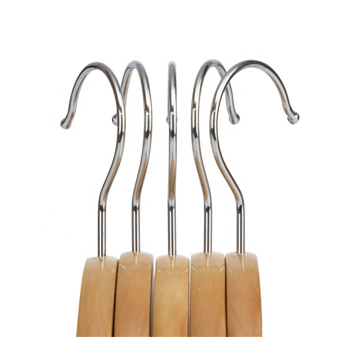 Flat Wooden Dress/Shirt Hanger (Natural) main image 1