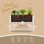Abubokar Steel Raised Garden Bed with Liner and Storage Shelf