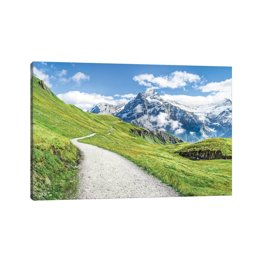 Grindelwald In The Swiss Alps by Jan Becke - Print on Canvas