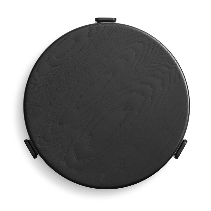 Unit Accent Stool, Black Ash/Oblivion