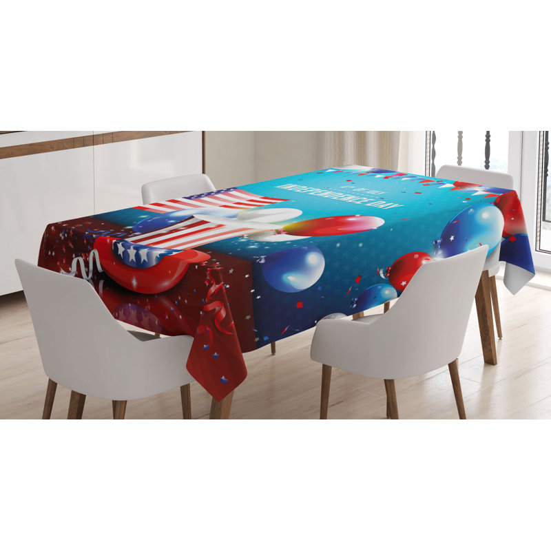 Independence Day Tablecloth, 84" L x 60" W