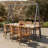 Allexa 6 - Person Acacia Wood Patio Dining Set with Rectangular Table-499736642