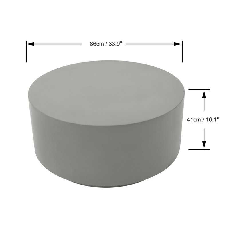Rome GRC Coffee Table, Space Grey