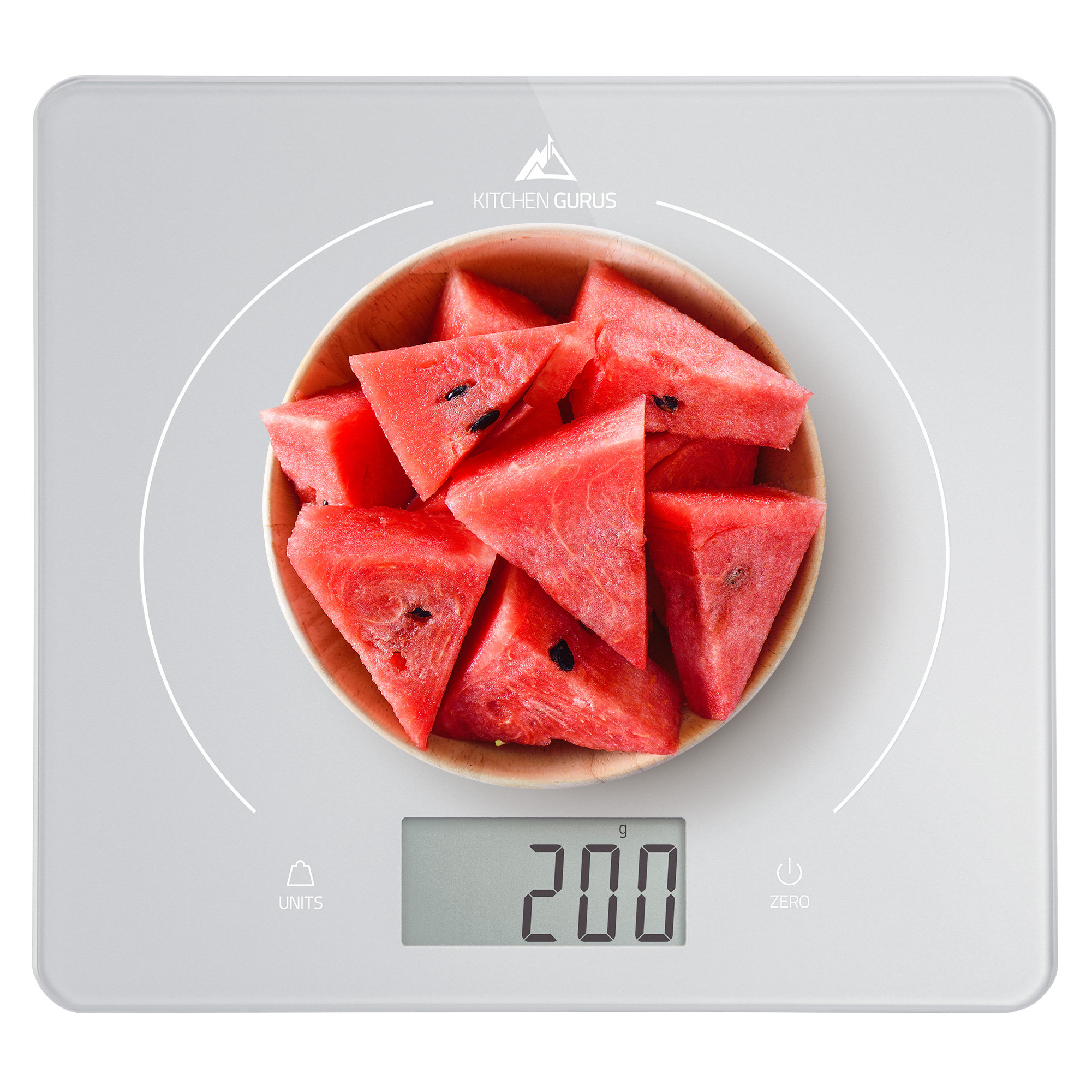 Digital Kitchen Food Scale - LCD Display Weight in Grams, Kilograms,  Ounces, Fl Ounces, Milliliters, and Pounds Perfect for Precise  Measurements