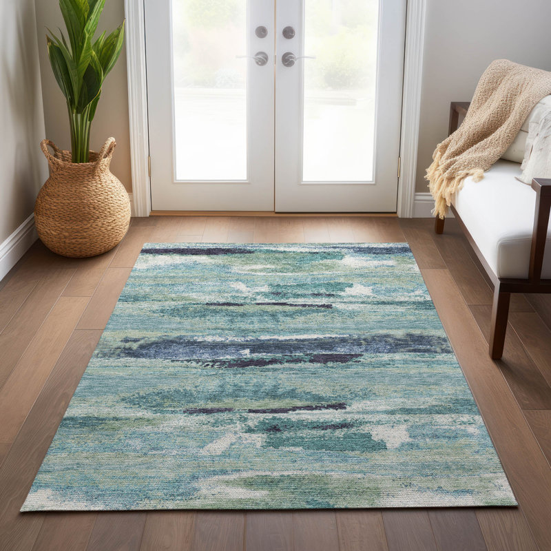 Tapis rectangulaire Aleighna avec envers antidérapant, Rectangle 10 pi x 14 pi