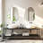 Frameless Irregular-Shaped Mirror Cabinet