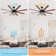 Modern 66 Inch Ceiling Fan With Remote, Light And Reversible DC Motor
