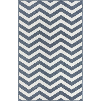Contemporary Ayton Area Rug Navy Colour