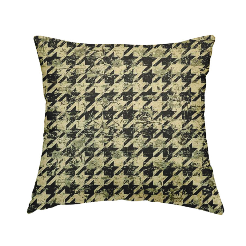 Teddy Houndstooth Rectangular Cushion