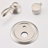 Shower Faucet In Brushed Nickel With Adjustable And Diverter Valve System Body Jet, Hand Water