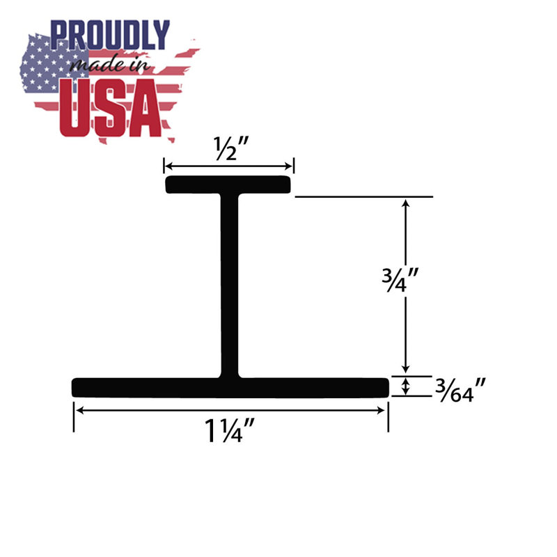 3/4" Styrene Divider Moulding | Pro Pack, White