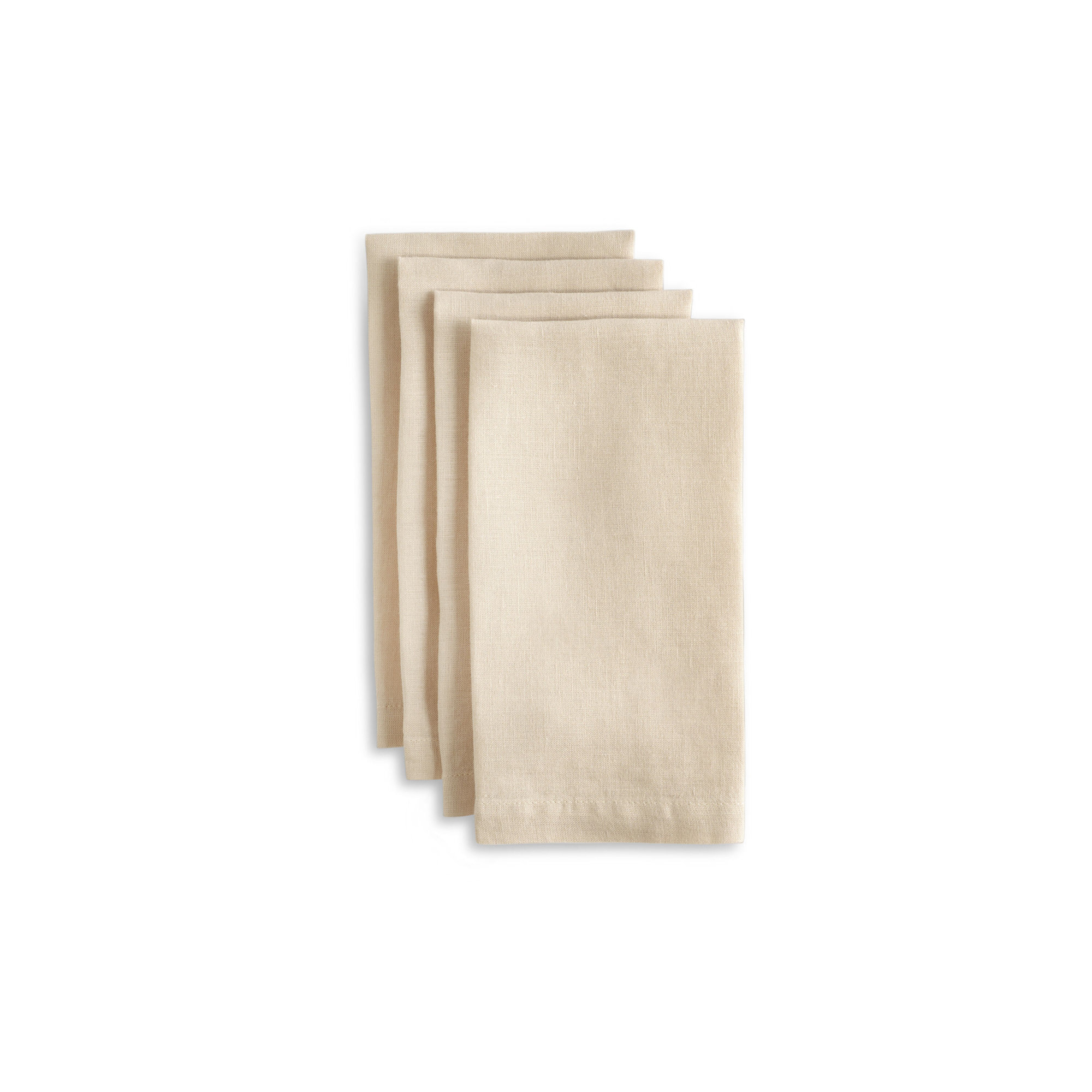 Year & Day Linen Napkins, Set Of 4, Beige