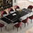 Modern 63" To 94.5" Extendable Dining Table With Sintered Stone Top And Cross-Shaped Metal Legs, Seats 8-10-2074127807-2074127802