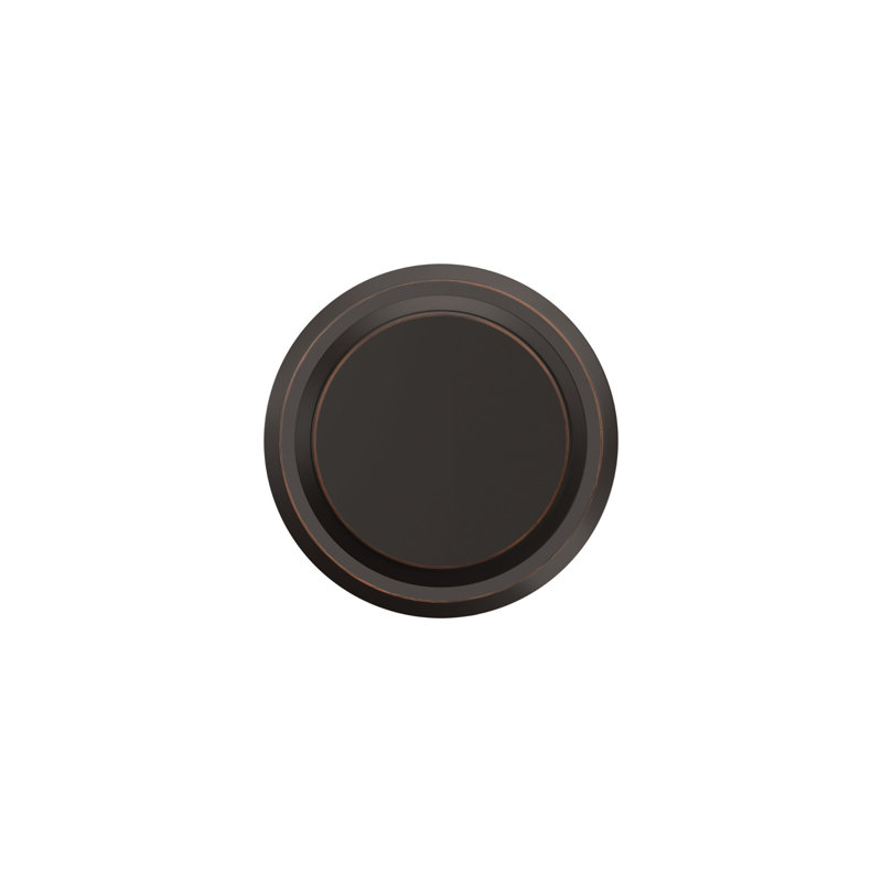 Bowery Knob with Greyson Trim Non-Turning Lock, Aged Bronze