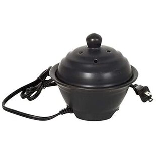 0.65-qt Mini Round Slow Cooker, Fondue Melting Pot Warmer with Diswasher-safe Stoneware Crock, Glass Lid, Stainless Steel and Black
