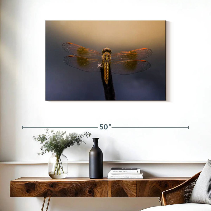 Crowle Dragonfly Glow, 24" H x 36" W