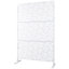 Écran d'intimité autoportant en métal l 48 po x H 76 po - Panneau de séparation intérieur / extérieur pour patio, balcon, terrasse et jardin
