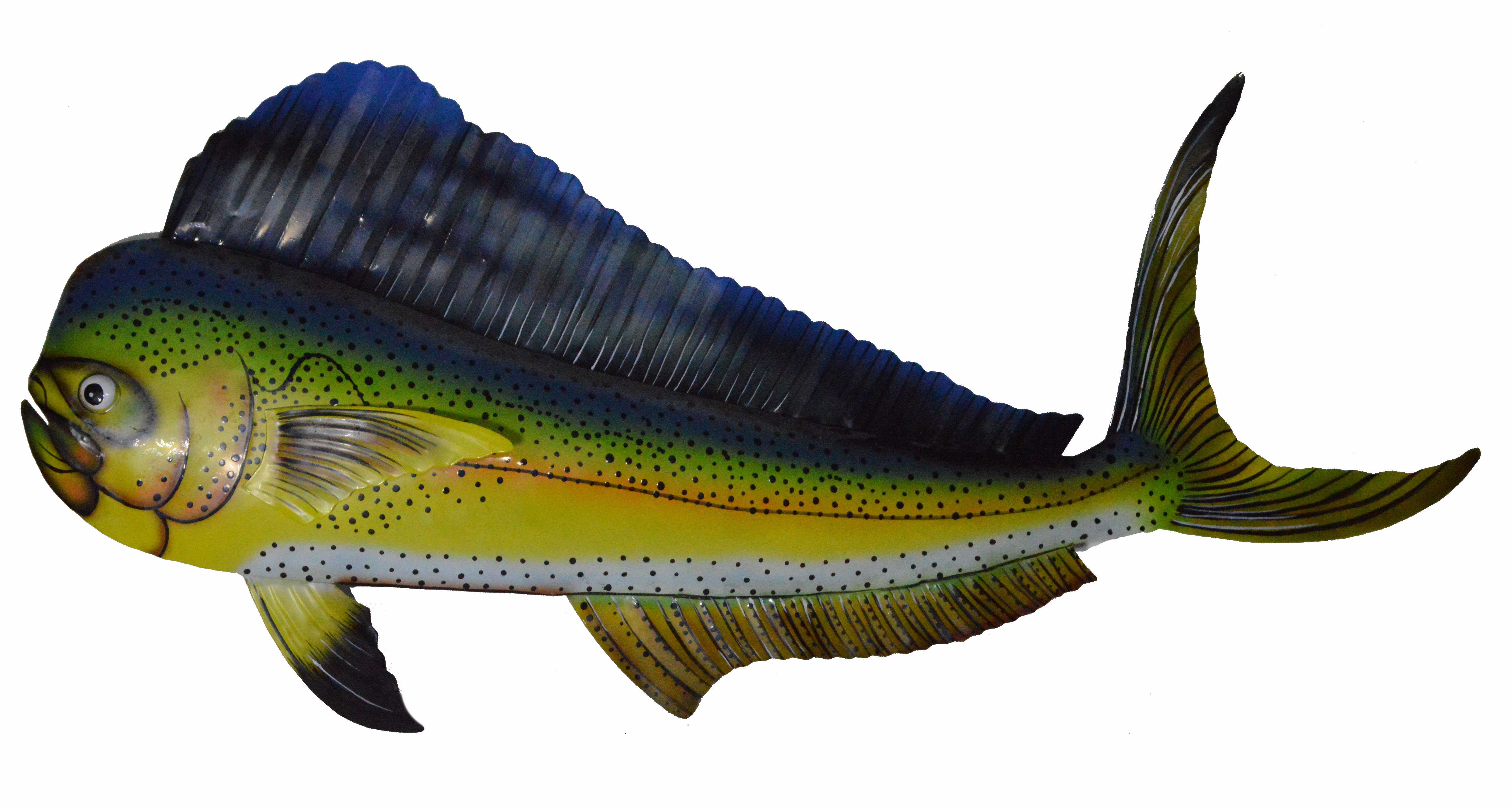 World Bazzar Beautiful Unique Metal Mahi Dolphin Sport Fish Wall Art