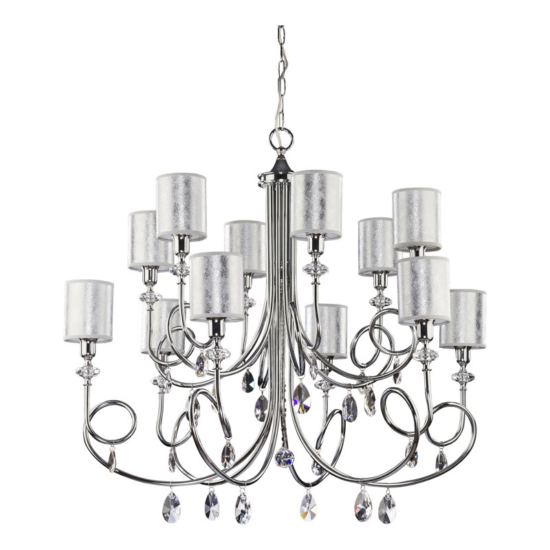 Punchard 12 - Light Shaded Chandelier