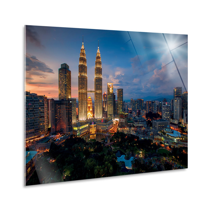 Kuala Lumpur Skyline - No Frame Print on Plastic / Acrylic, 65cm H x 95cm W