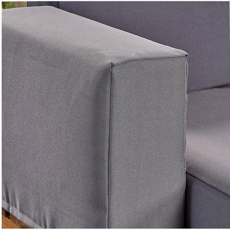 Causeuse d'extérieur avec table basse Canoga
