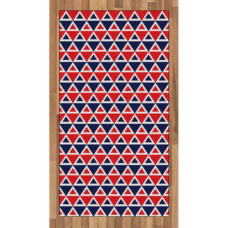 Americana High Density Long Fiber Poly Threads Decorative Area Rug Carpet, Rectangle 2'7" x 5'