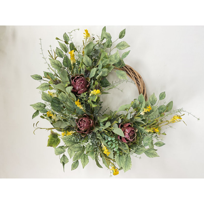 Couronne de porte artificielle 24 po