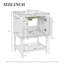 Meuble-lavabo moderne de luxe de 24 pouces avec lavabo en cÃ©ramique et armoire de rangement-883017200-883017201