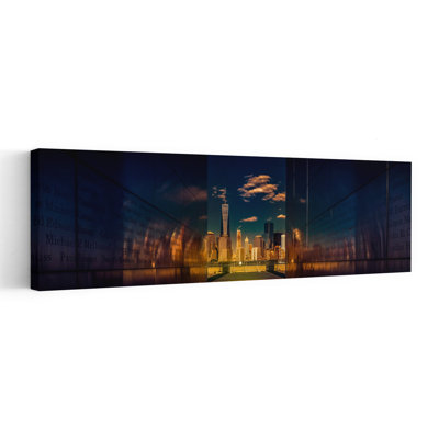 New York Memorial Skyline by Jackson Carvalho - Wrapped Canvas Panoramic Print