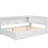Daybed With Storage, , And Led In Full Size White - Provide A Convenient Sleeping Option Trundle, Size, Modern-296880073