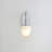 VidaLite Nimbus 1-Light Polished Nickle Wall Sconce Light With Snow White Glass Shades, Modern & Contemporary Style Wall Lamp