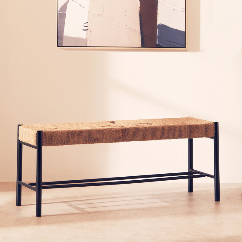Oberle Wicker Bench