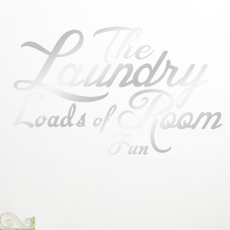 Wall Decal, Medium, Shiny Silver